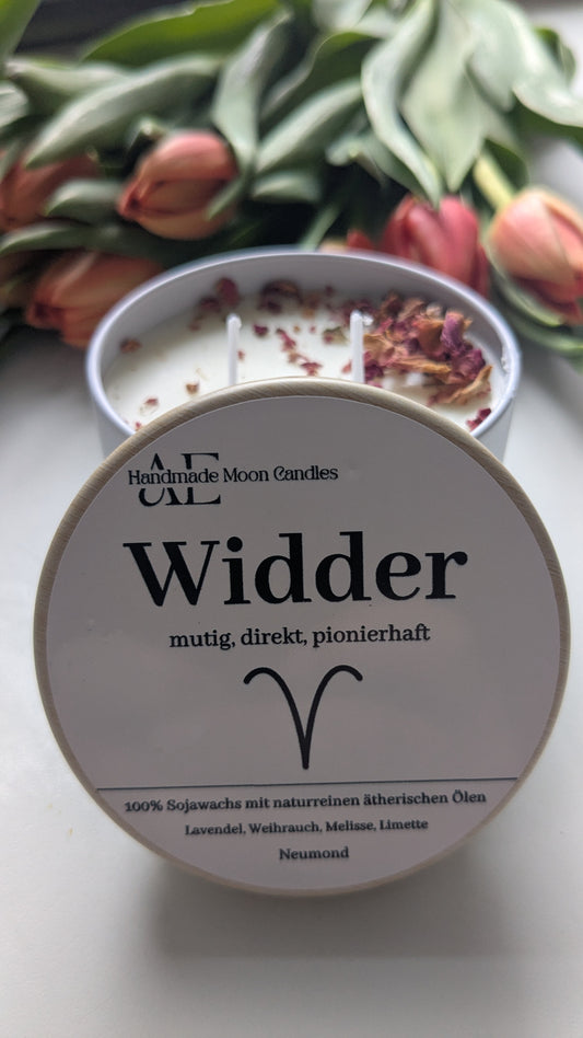 Widder - Neumondkerze